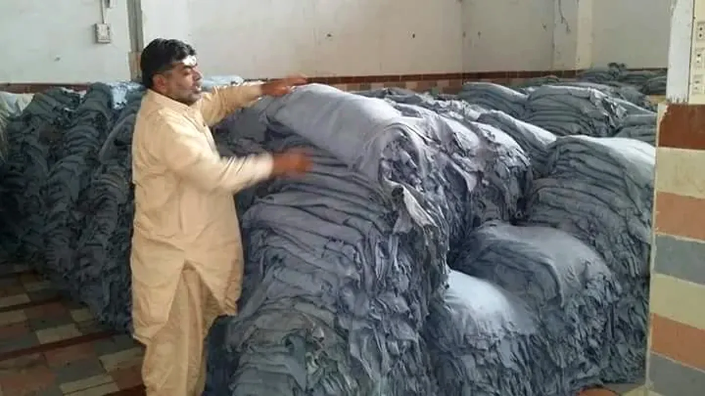 Leather quality inspection at Nasir & Brothers
